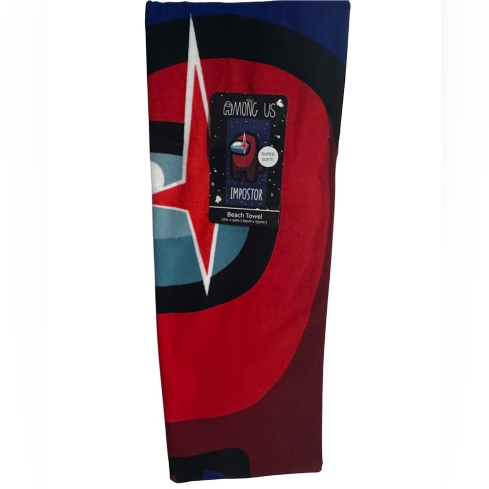 Among Us Impostor Super Soft Bath, Pool, Beach Towel
27in. x 54in.